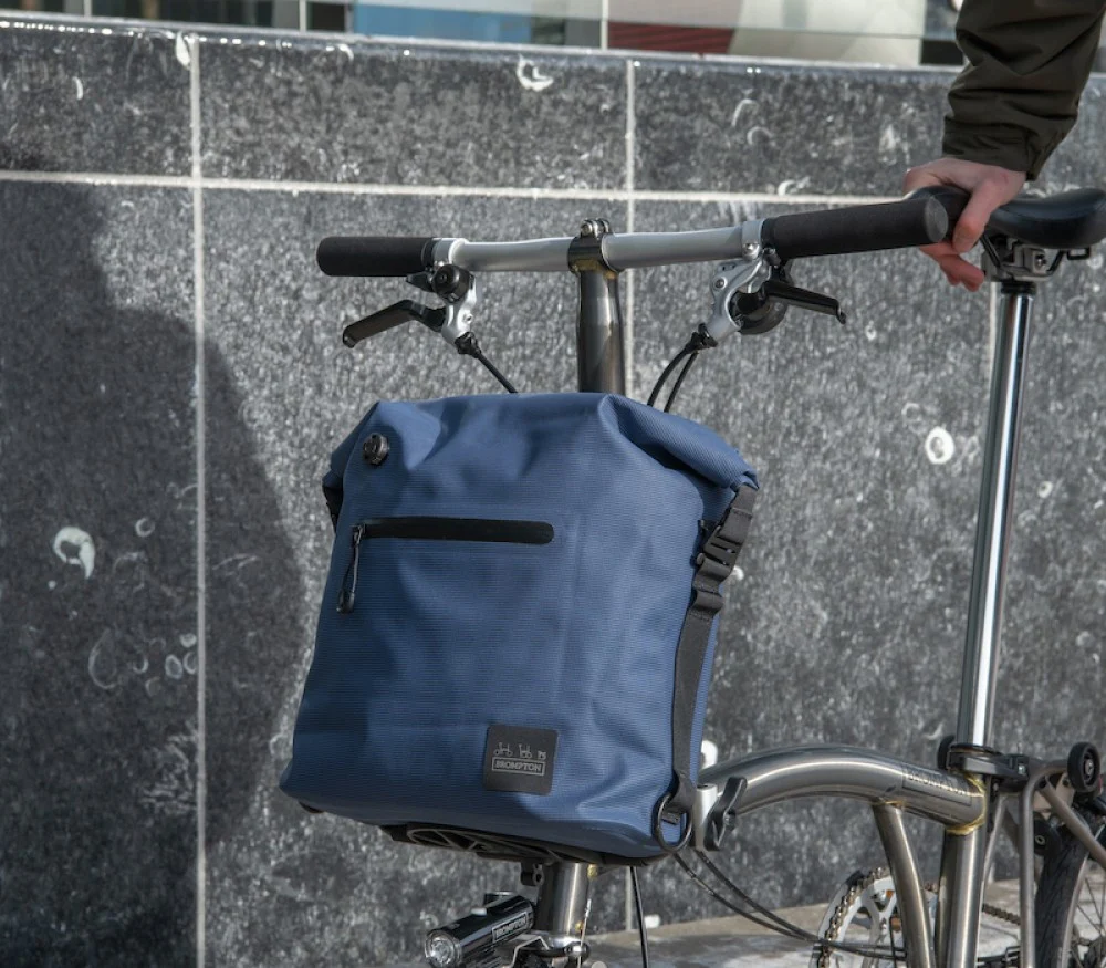 Brompton Borough Waterproof Bag in Navy - Image 2