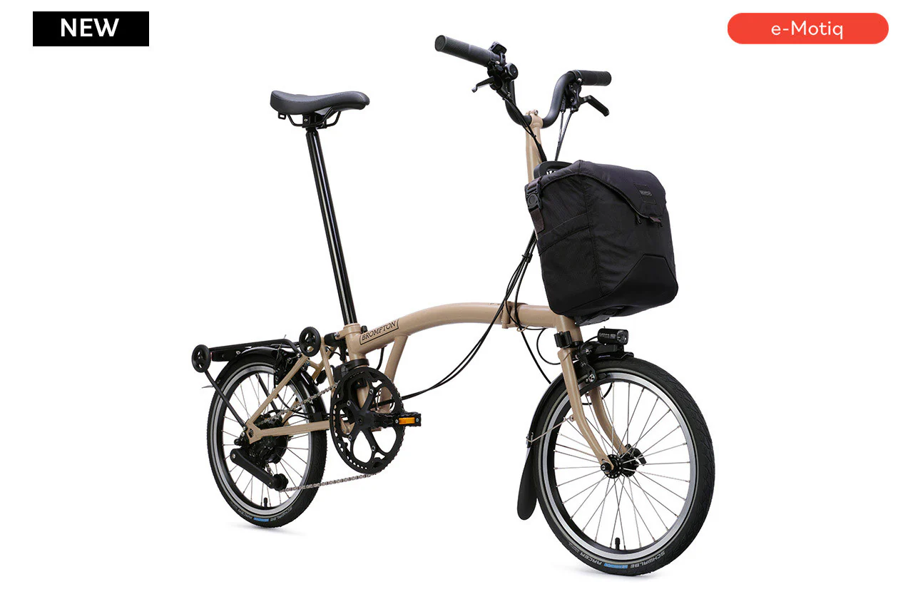 Brompton Electric C Line with SuperRoll+ and Handlebar Control - e-Motiq system - 4-speed, with Rack - Image 3