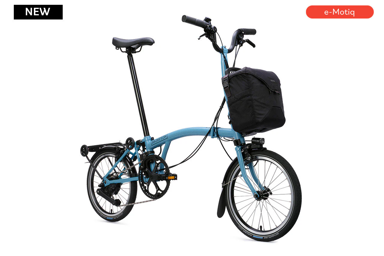 Brompton Electric C Line with SuperRoll+ and Handlebar Control - e-Motiq system - 4-speed, with Rack - Image 4