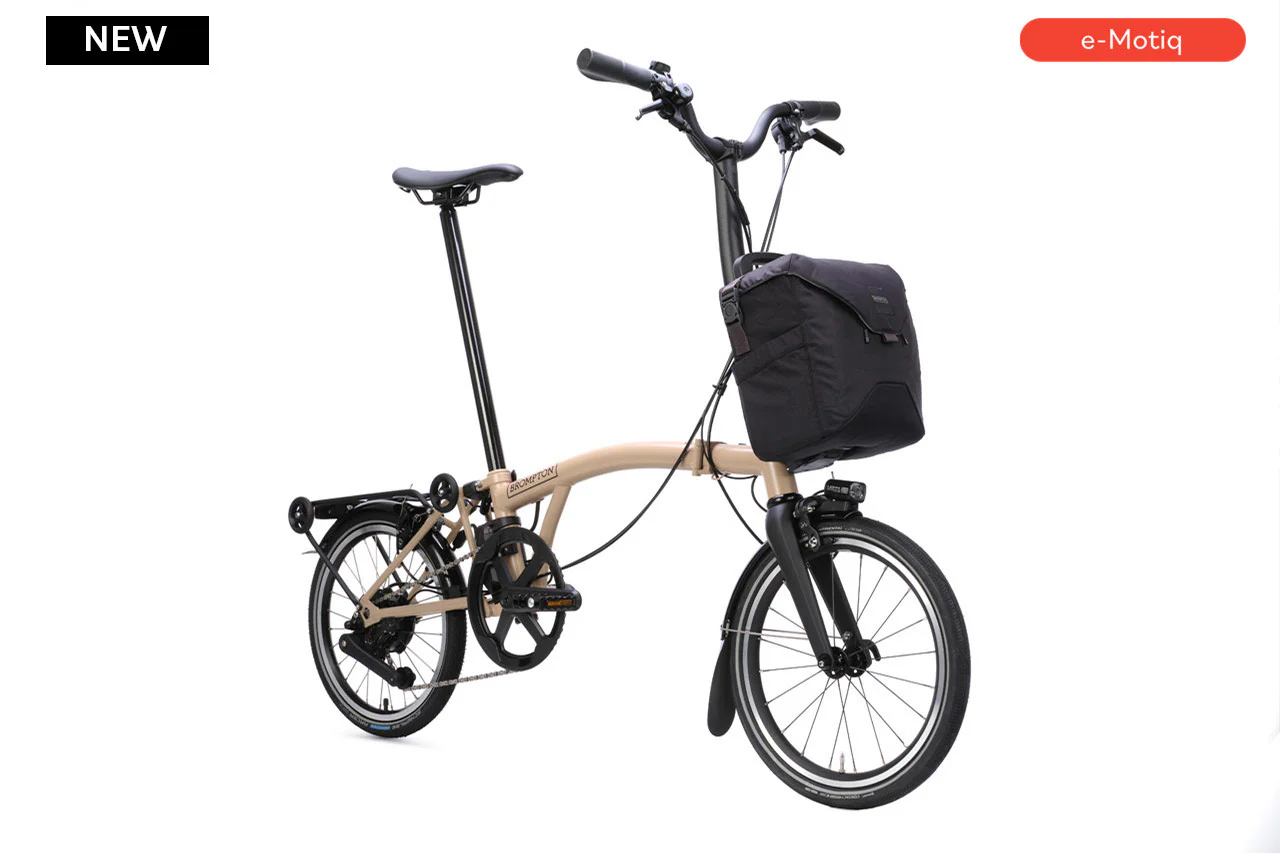 Brompton Electric P Line with SuperRoll+ and Handlebar Control - e-Motiq system - 4-speed, with Rack - Image 4