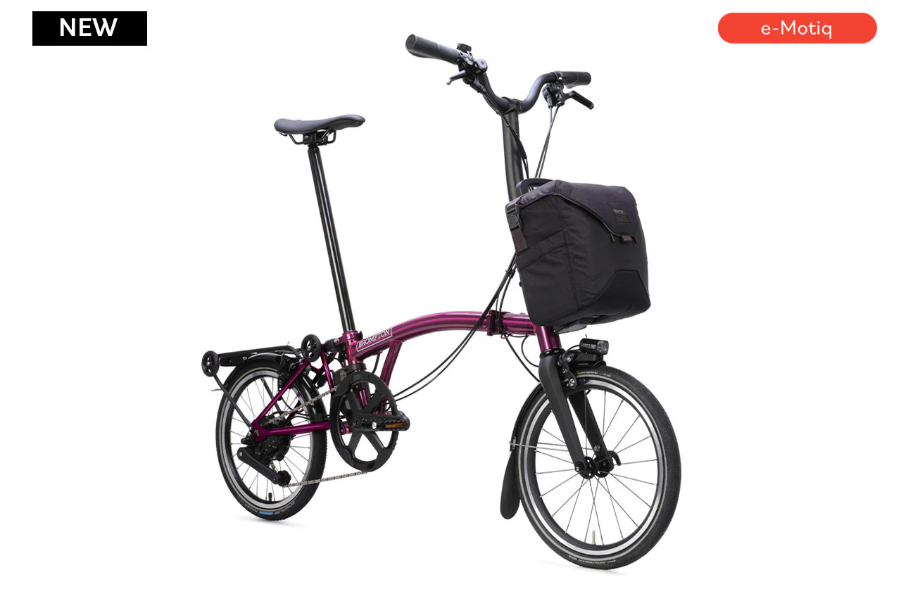 Brompton Electric P Line with SuperRoll+ and Handlebar Control - e-Motiq system - 4-speed, with Rack - Image 6