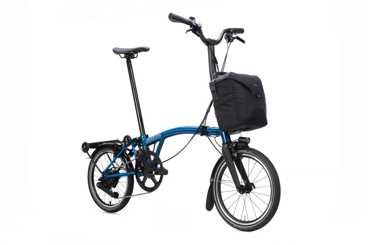 Brompton Electric P Line with SuperRoll+ and Handlebar Control - e-Motiq system - 4-speed, with Rack - Image 7