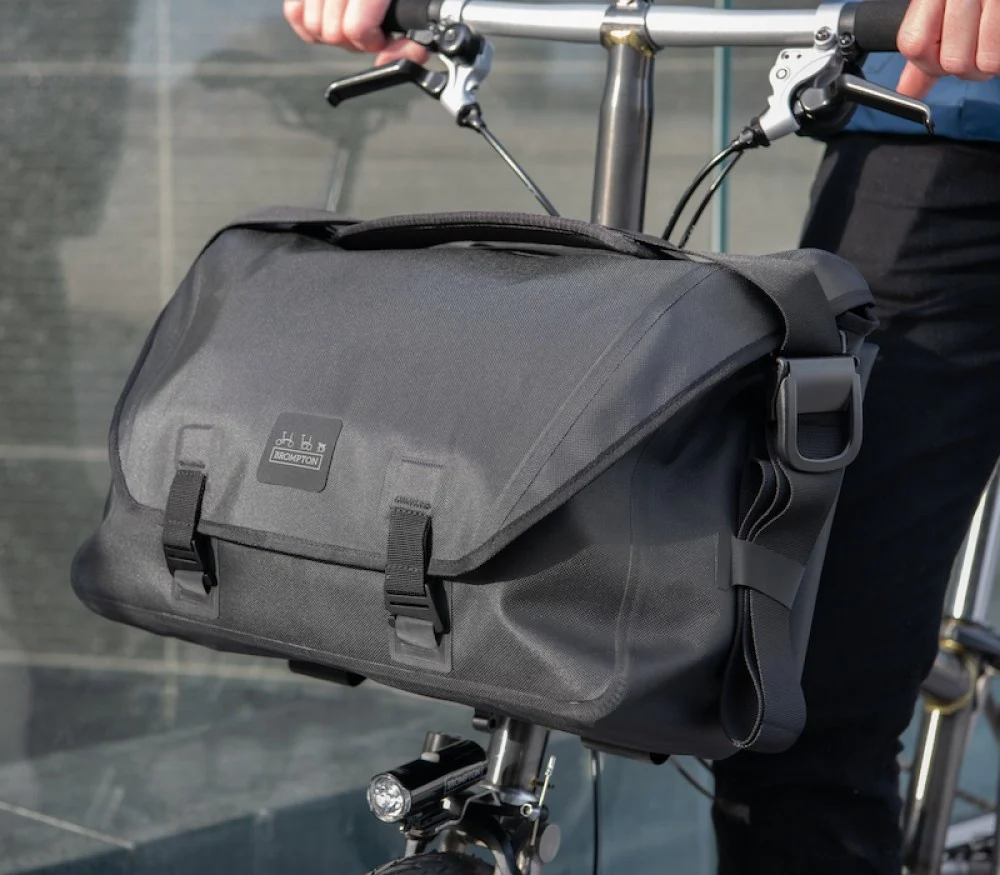 Brompton Metro Waterproof Bag Large in Black 20L - Image 2