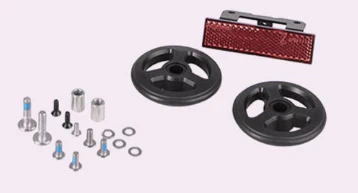 Brompton Advance MK6 Rack Roller Wheels + Reflector