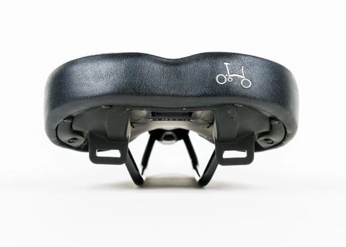 Saddle - Brompton with black rails 167mm width (Black)