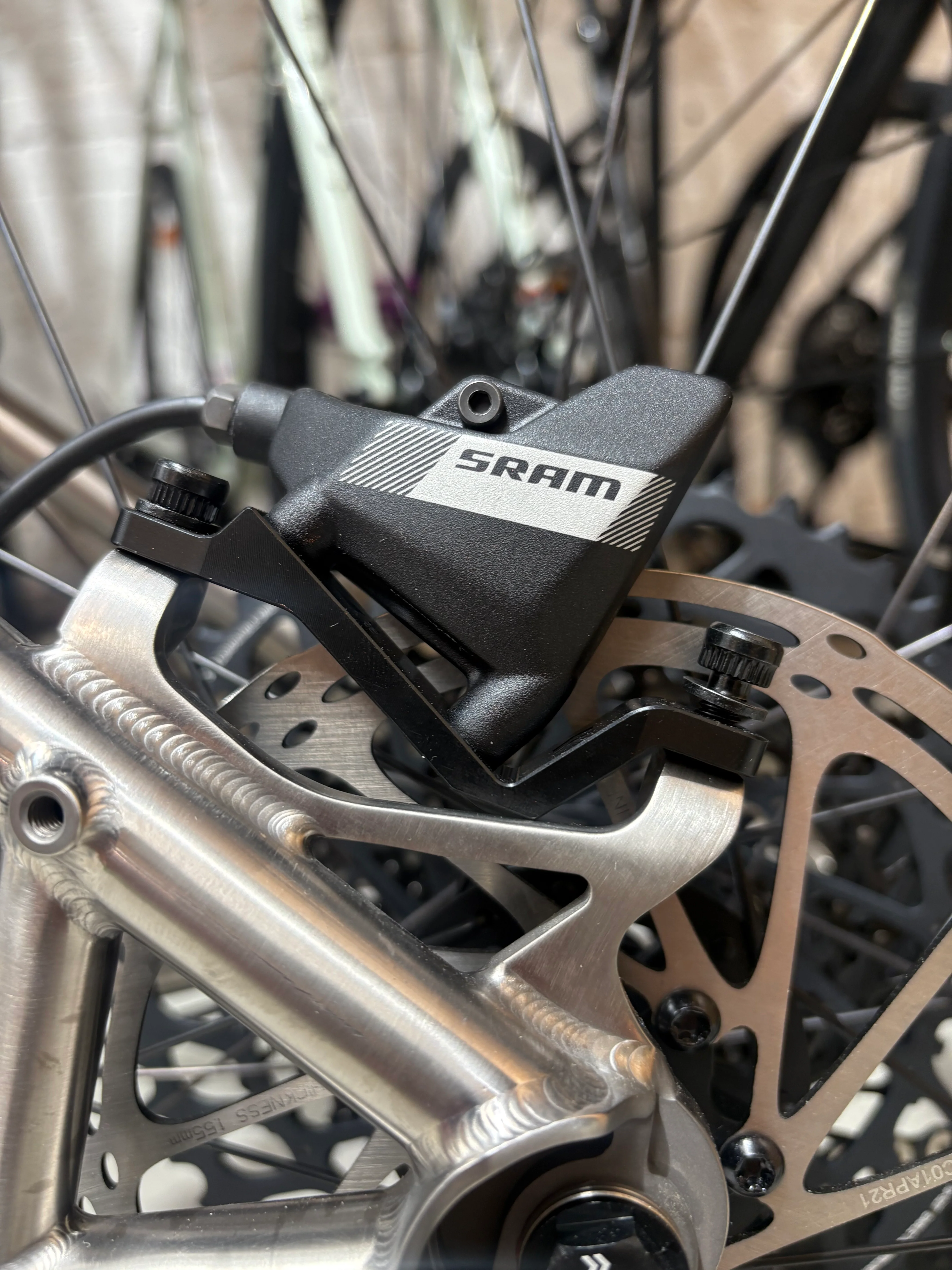 Curve Brake Adapter - Post Mount to Flat Mount PM to FM +20mm - Image 3