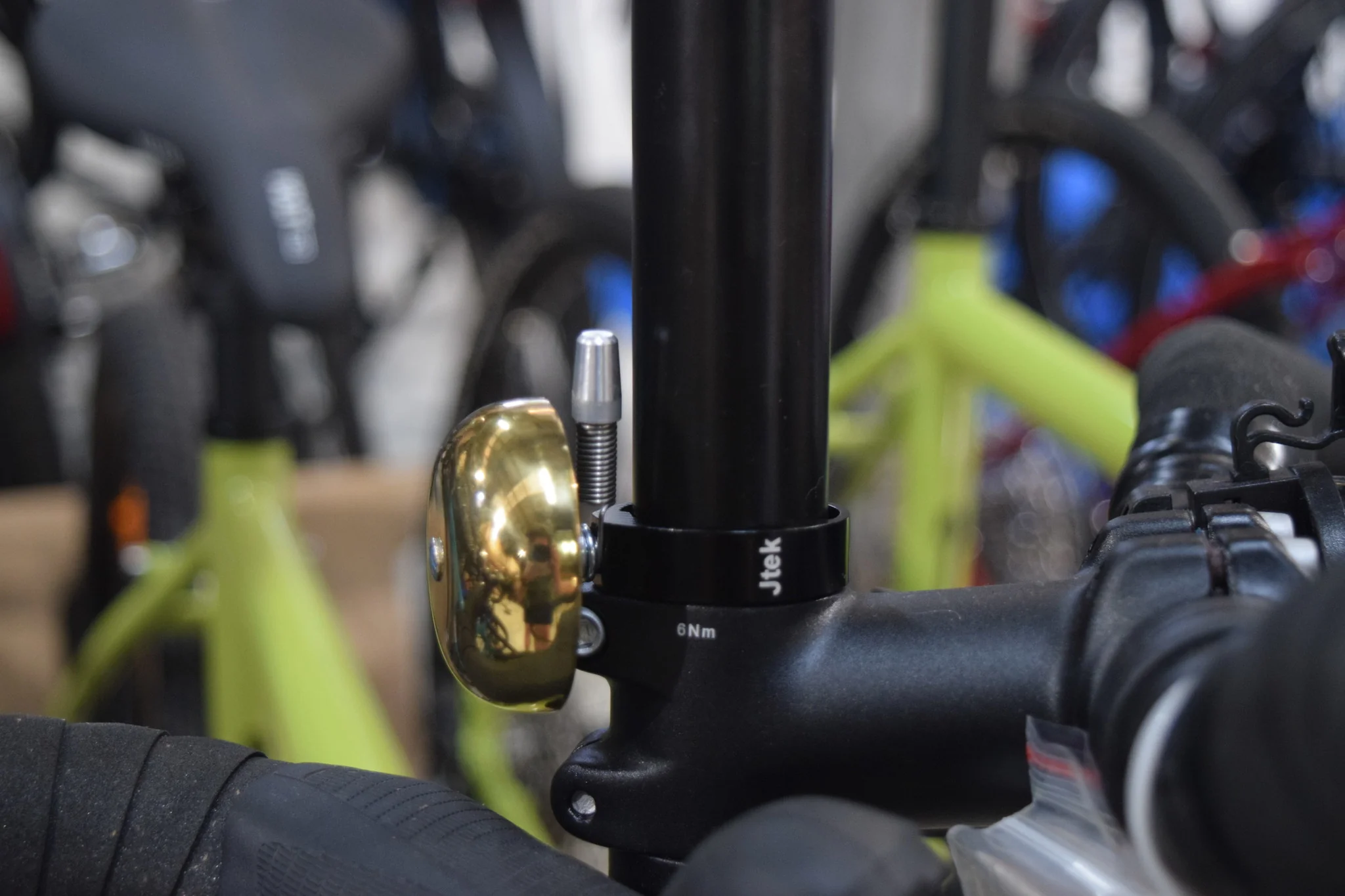 Jtek Brass Ping Bell Steerer Tube Mount - Image 2