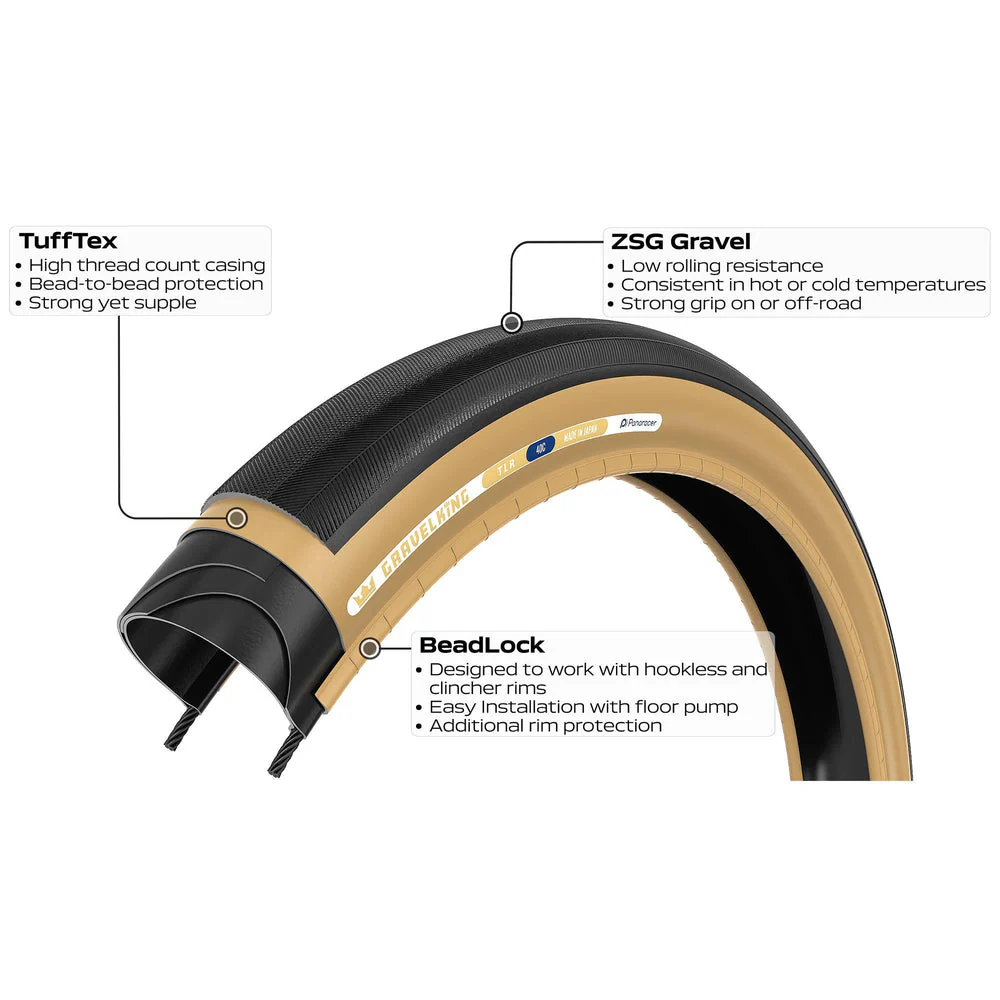Panaracer GravelKing V2 Slick Brown/Black 700 - Image 3