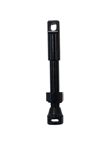 Tubeless valve, black, with integrated valve core remover (single)